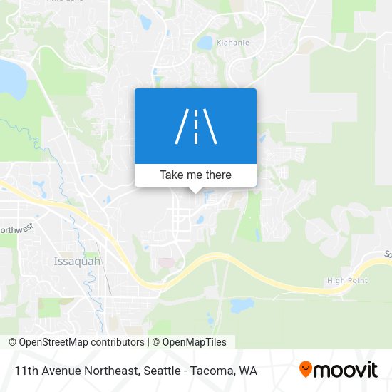11th Avenue Northeast map