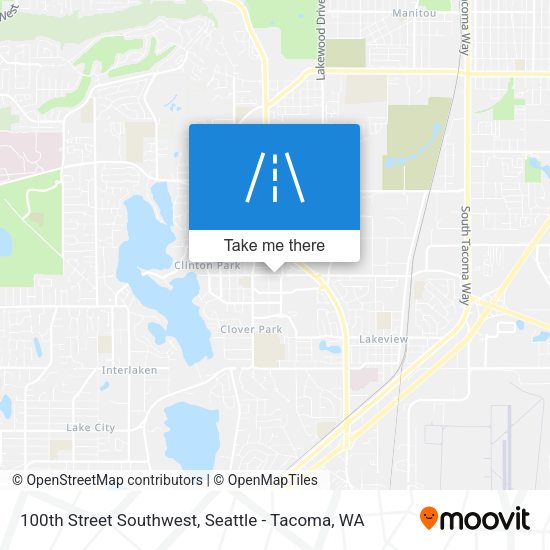 Mapa de 100th Street Southwest