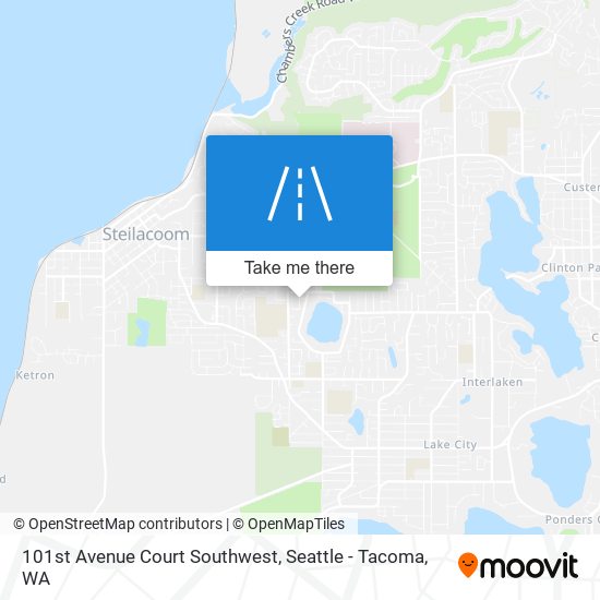 101st Avenue Court Southwest map