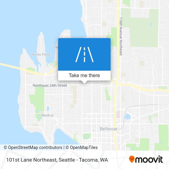 101st Lane Northeast map