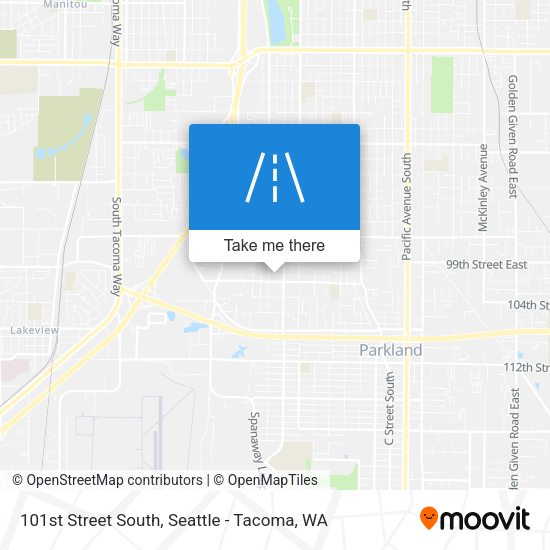 101st Street South map