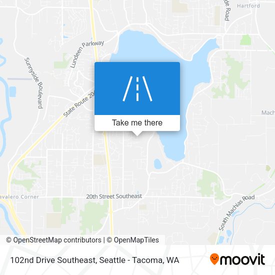 102nd Drive Southeast map