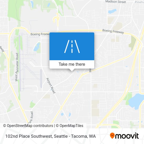 Mapa de 102nd Place Southwest