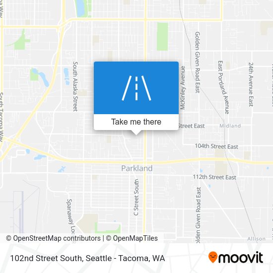 Mapa de 102nd Street South