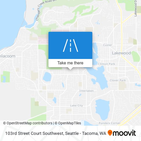 Mapa de 103rd Street Court Southwest