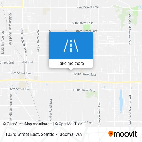 103rd Street East map