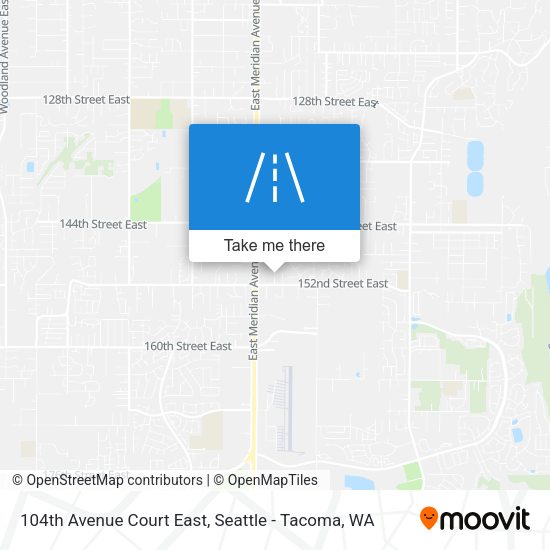 Mapa de 104th Avenue Court East