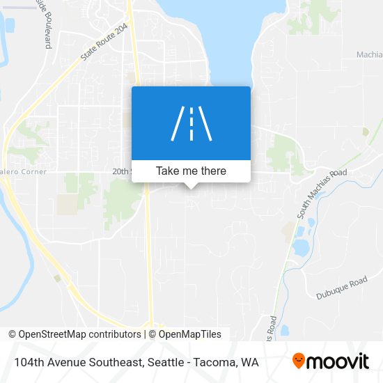 Mapa de 104th Avenue Southeast