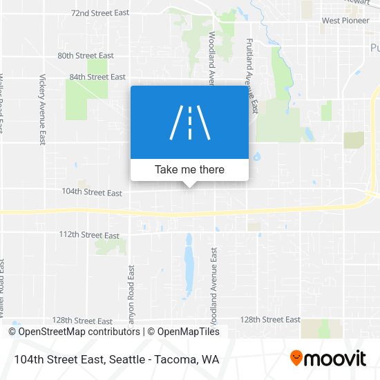 104th Street East map