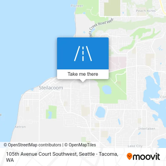 Mapa de 105th Avenue Court Southwest