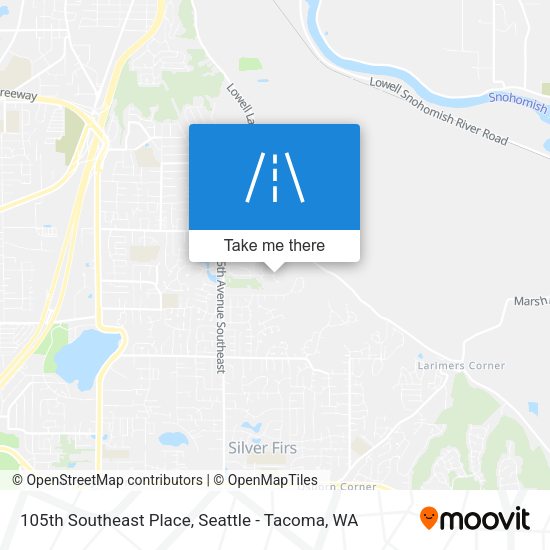 105th Southeast Place map