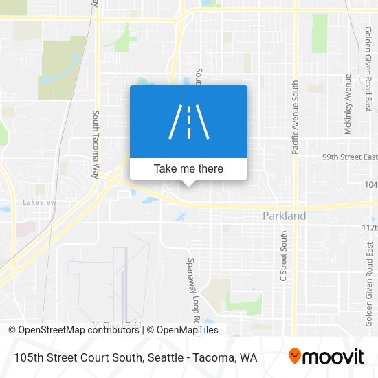 Mapa de 105th Street Court South