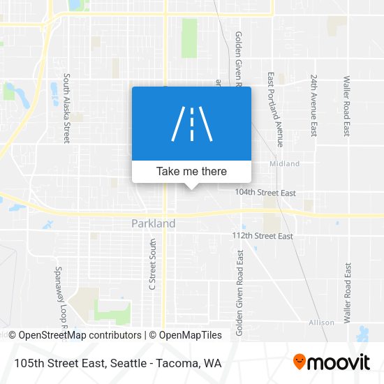 105th Street East map