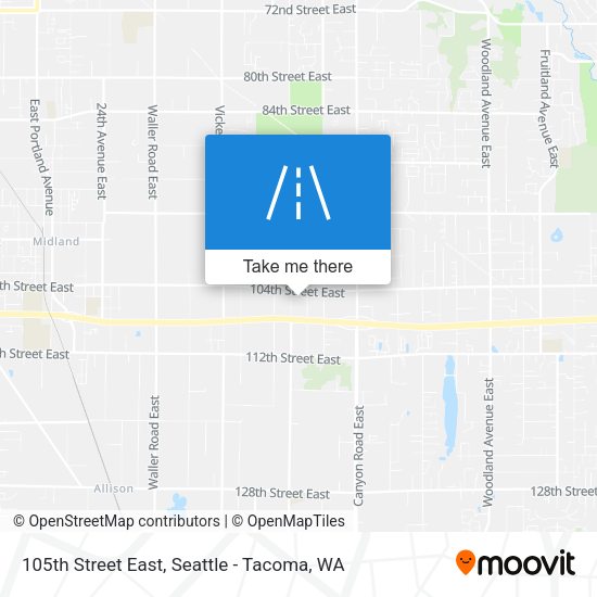 Mapa de 105th Street East