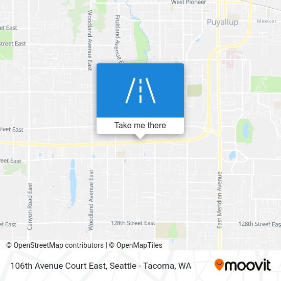 106th Avenue Court East map