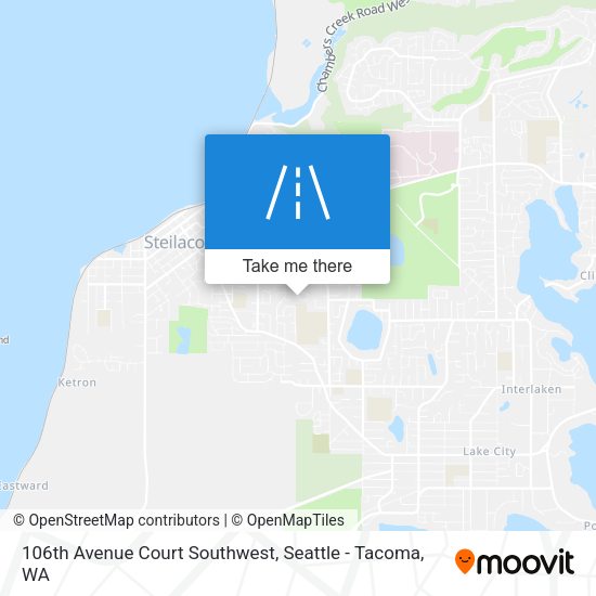 Mapa de 106th Avenue Court Southwest