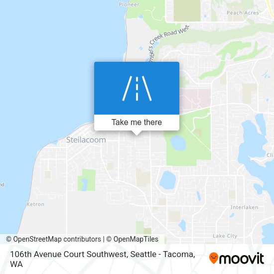 106th Avenue Court Southwest map