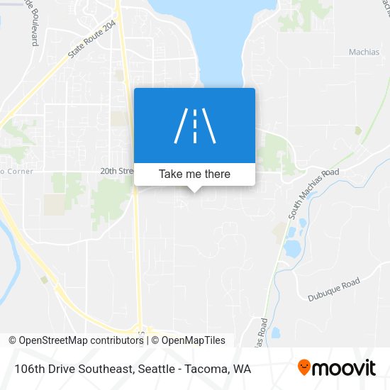 106th Drive Southeast map