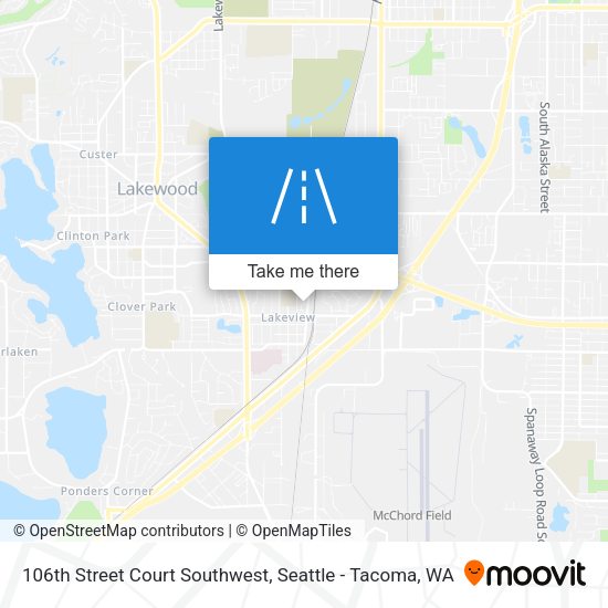 Mapa de 106th Street Court Southwest