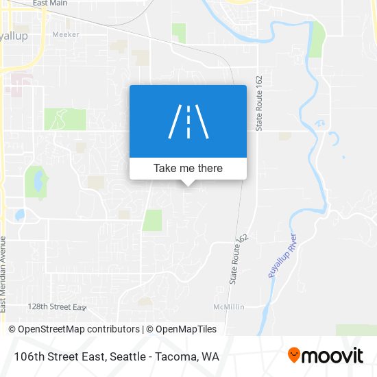 106th Street East map