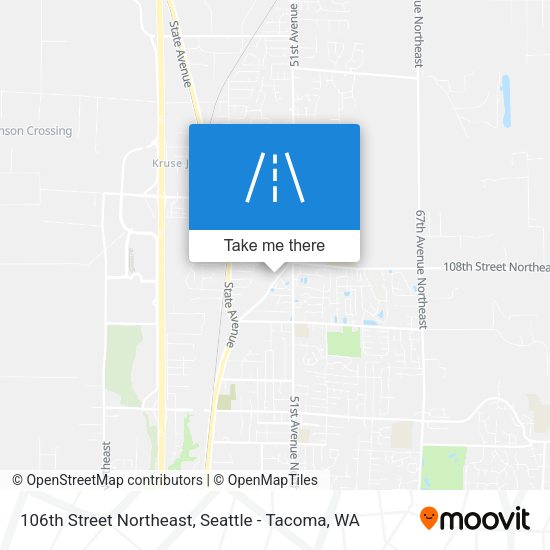 106th Street Northeast map
