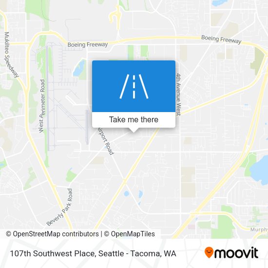 Mapa de 107th Southwest Place