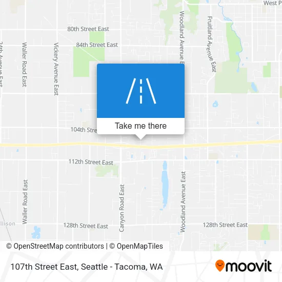 Mapa de 107th Street East