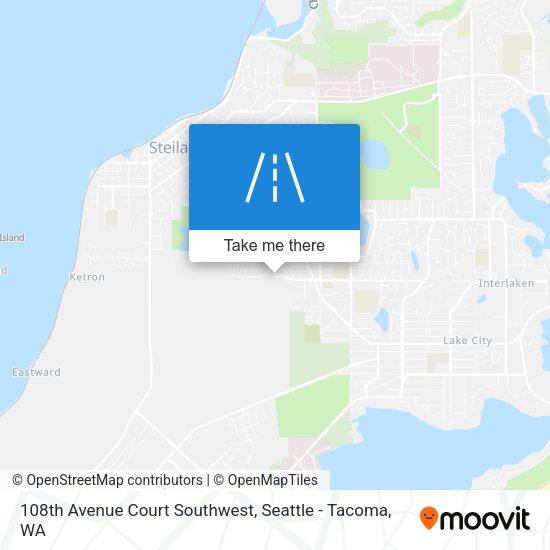 108th Avenue Court Southwest map