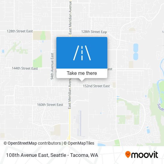 108th Avenue East map