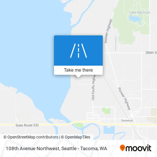 108th Avenue Northwest map