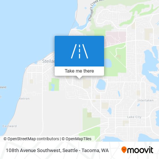 108th Avenue Southwest map