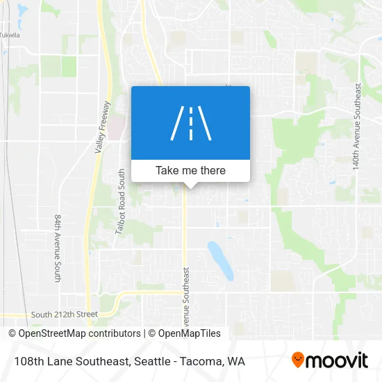 108th Lane Southeast map