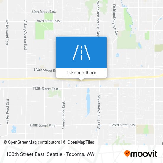 108th Street East map