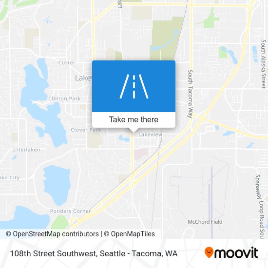 108th Street Southwest map