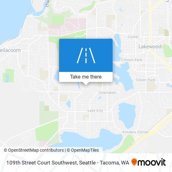 Mapa de 109th Street Court Southwest