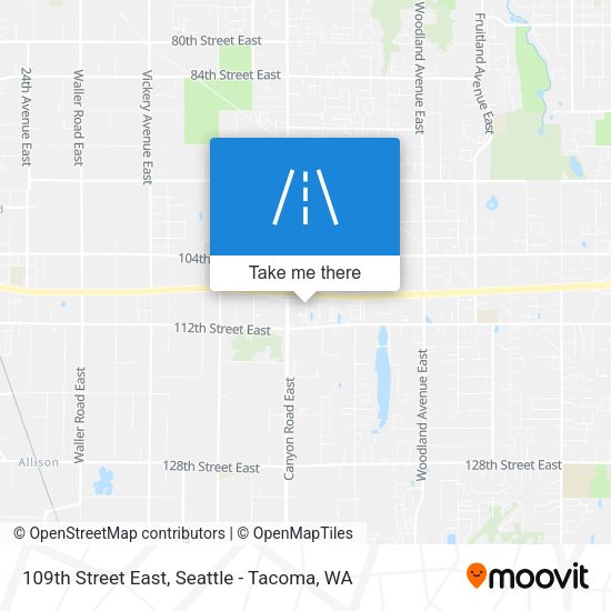 109th Street East map