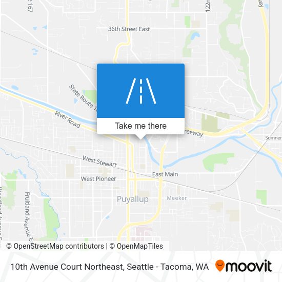 Mapa de 10th Avenue Court Northeast