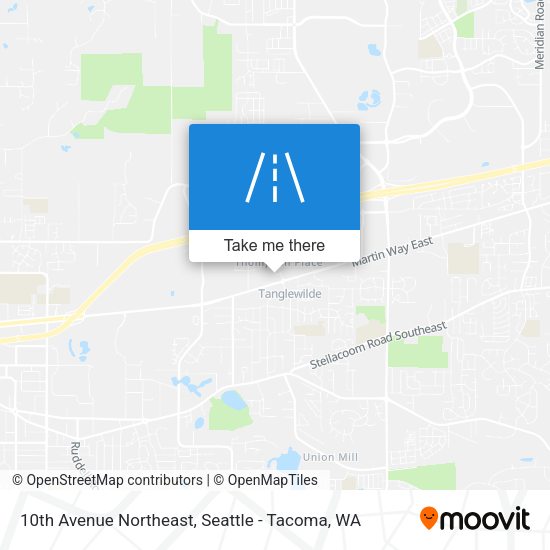 10th Avenue Northeast map