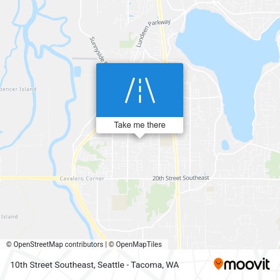 Mapa de 10th Street Southeast