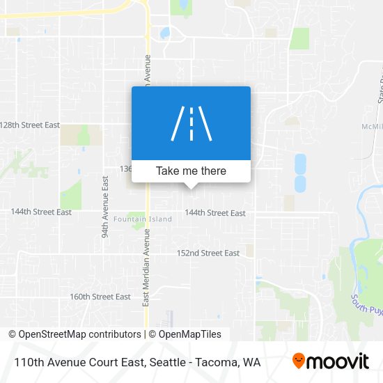 Mapa de 110th Avenue Court East