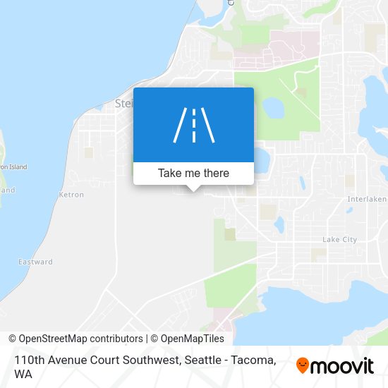 110th Avenue Court Southwest map