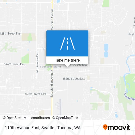 110th Avenue East map