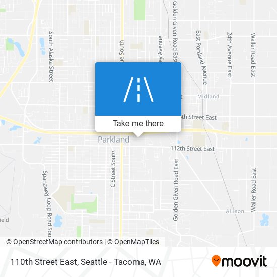 110th Street East map