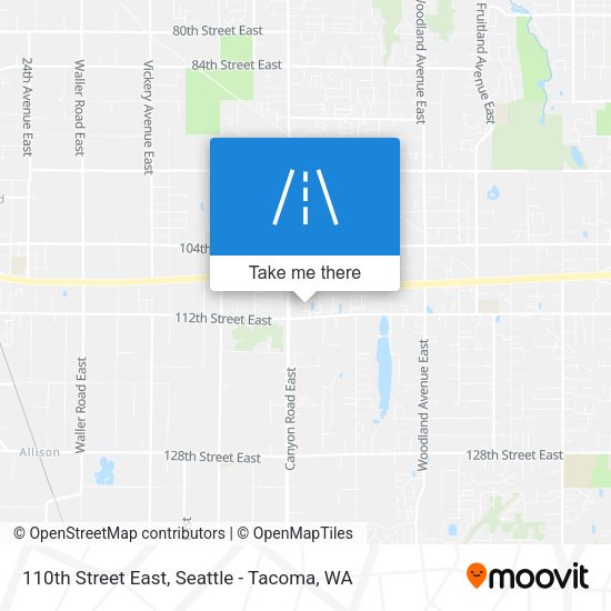 110th Street East map