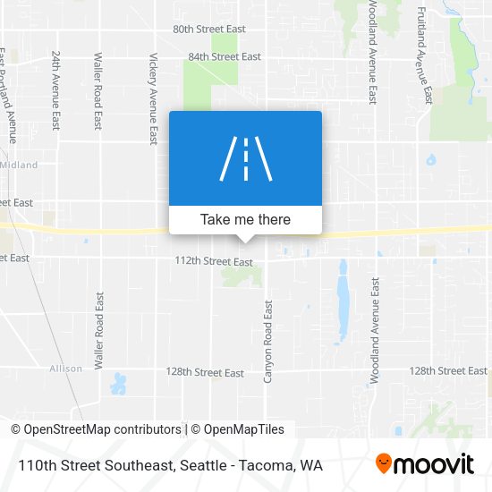 110th Street Southeast map
