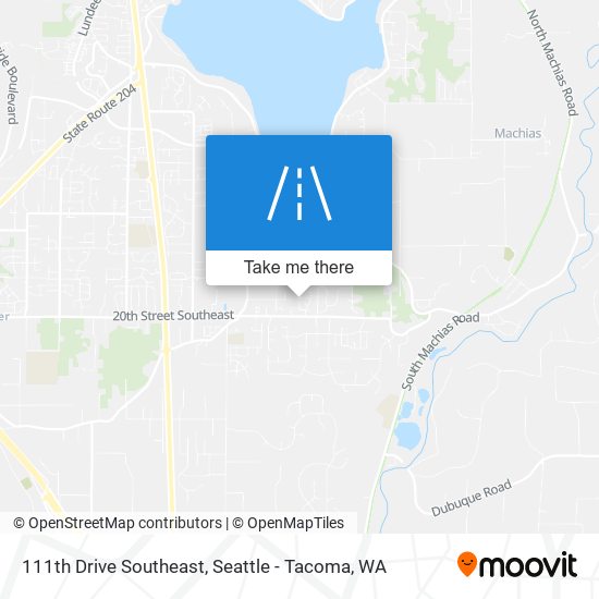 111th Drive Southeast map