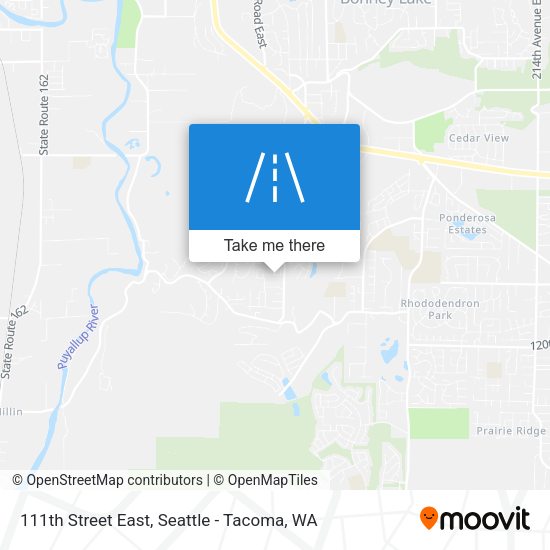 111th Street East map