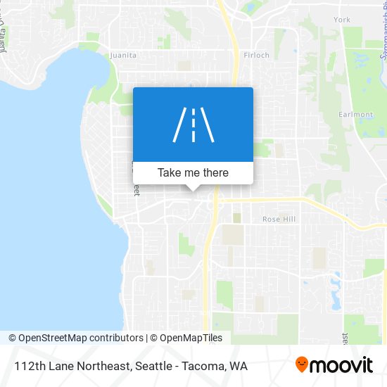 112th Lane Northeast map