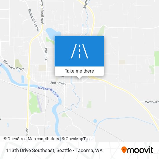 113th Drive Southeast map