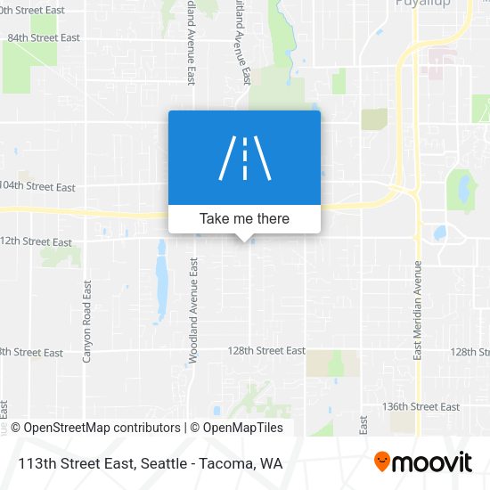 113th Street East map